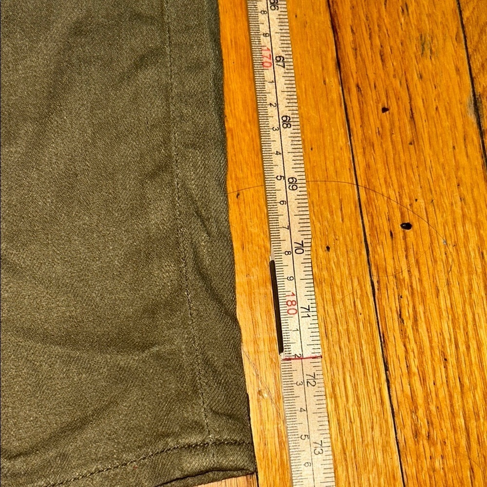 Levi's Green Wide Leg Pants Casual Cotton - Picture 6 of 11